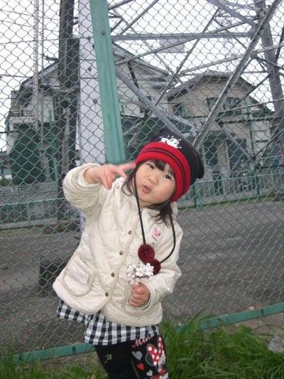 お花見最年少参加者(*^。^*)